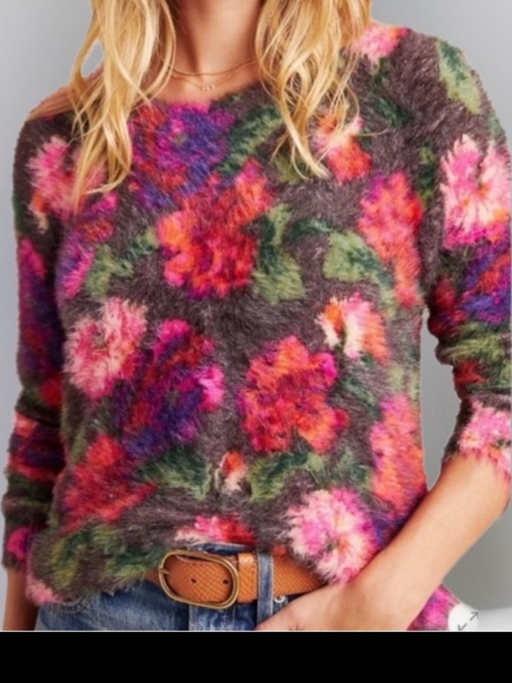Meadow Rue by Anthropologie Ariel Eyelash Sweater.
